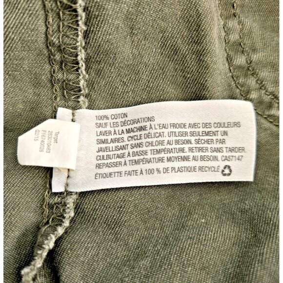 Mossimo Hooded Utility Jacket Women's Small Aztec Print Pockets Zip & Snap - Picture 6 of 7